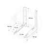 Кронштейн для внешнего блока кондиционера 450x390x2 комплект