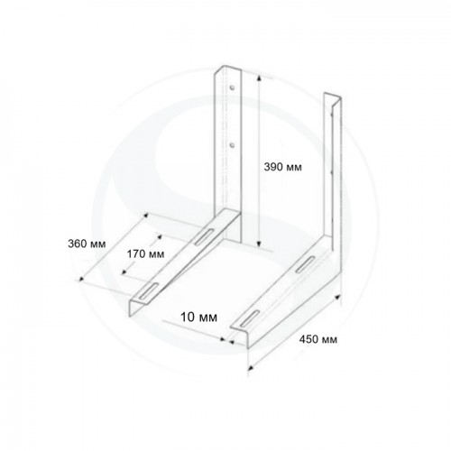 Кронштейн для внешнего блока кондиционера 450x390x2 комплект