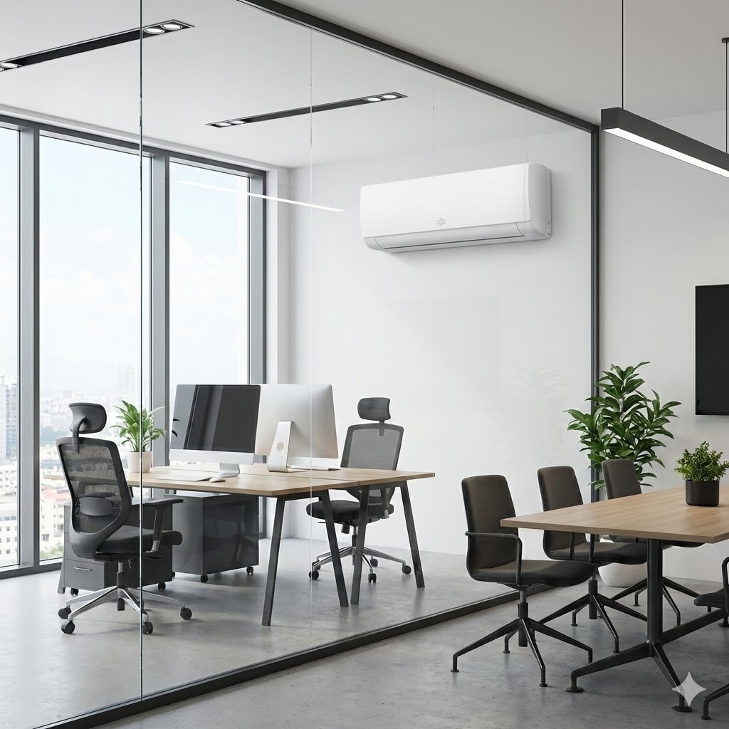 Кондиционер Kinghome Luna Matt Inverter в современном офисе